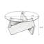 Table basse ronde moderne de 80 cm de large avec dessus en verre trempé-1043212855