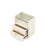 19.68-inch Modern Double Drawer Bedside Table