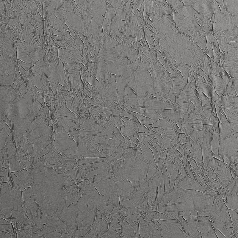 Paulisha Polyester Semi Sheer Single Panel, Gray, 48" W x 63" L