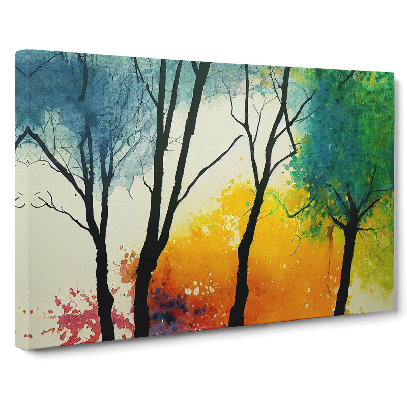 Glorious Trees Abstract - Wrapped Canvas, 50cm H x 76cm W x 3cm D