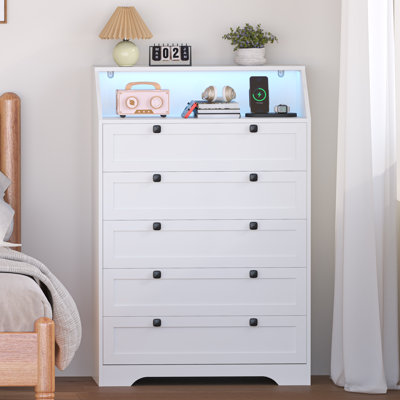 Commode 5 tiroirs Lasheena