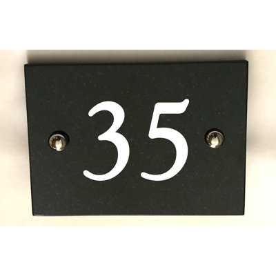 Brumby 10cm H Reflective Stone House Number