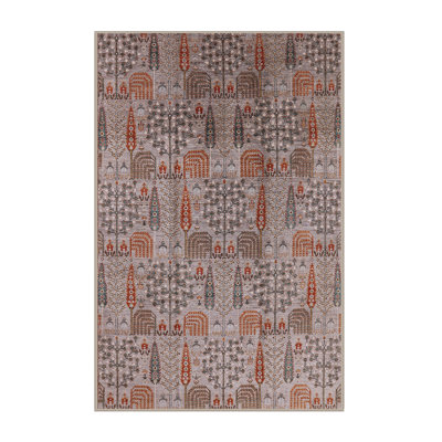 Tapis rouge / gris Southwestern