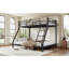 Lits superposés Twin XL et Queen en métal, structure en acier peu encombrante, style industriel moderne pour la maison-1361026660