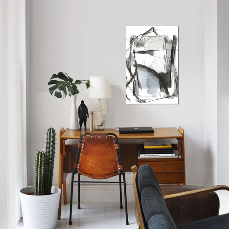« busyy i », impression sur toile, H 26 po x l 18 po x P 1,5 po, Pas de tapis, Toile tendue