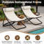 Ensemble 2 pièces de chaises pliantes d'extérieur avec dossiers réglables-1692669203