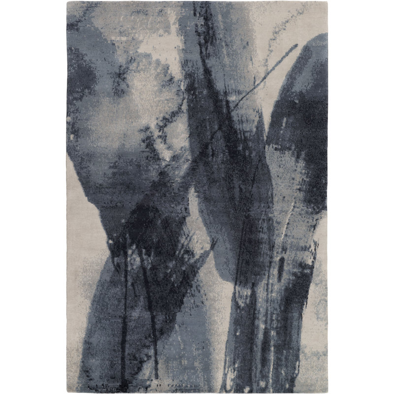 David Rockwell Lola Blue Area Rug, Rectangle 8' x 10'