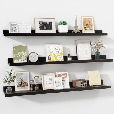 Parece Wall-Mounted Floating Shelves for Bedroom, Living Room