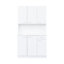 Armoire de cuisine et armoire blanche de 69,5 po de hauteur avec 6 portes, 1 tablette, tiroir - moderne et élégant pour la cuisine de la chambre à coucher, tiroir ouvert, qualité de fabrication-120258910