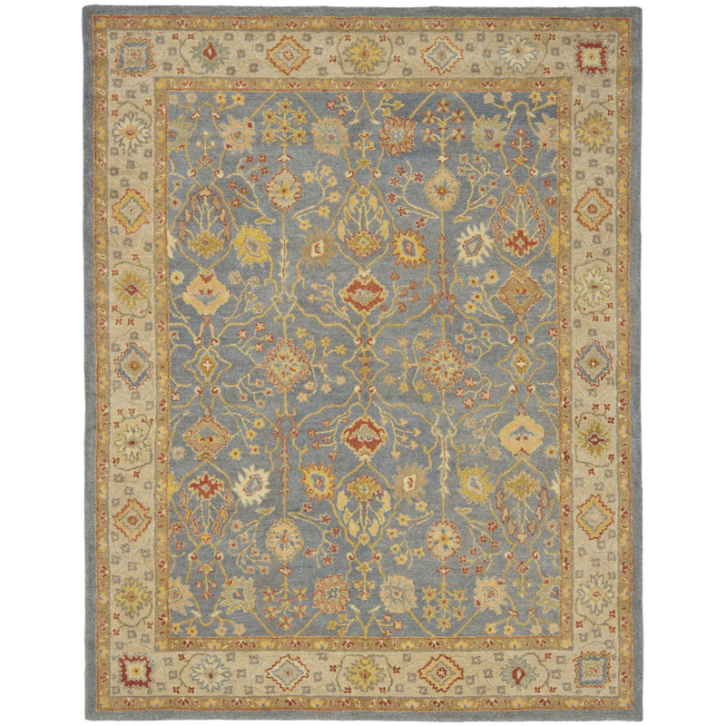 Tapis oriental en laine touffeté à la main Dunbar, Rectangle 11 pi x 15 pi
