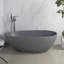 Baignoire de trempage autoportante 65 po x 33 po gris foncé