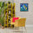 Whimsical Yellow Bird & Flowers Floating Frame, design by Kay Widdowson-329208670-329208664