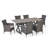  Rectangular 6 - Person 70.5'' Long Dining Set with Cushions-25610158