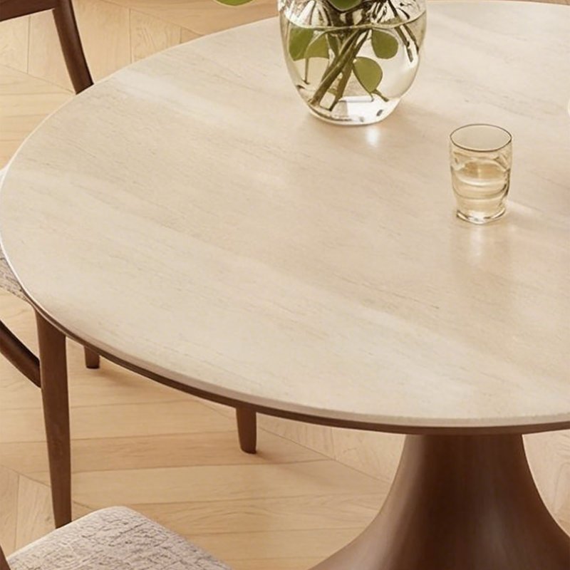 Table de salle à manger Mid-Century, H 29,5 po x l 53,1 po x P 53,1 po, 7