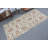 Bohemian Floor Decor: Elegant Cream Vintage Turkish Accent Rug with Floral Pattern for Elegant Home Decoration