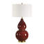  Gourd Burgundy Table Lamp