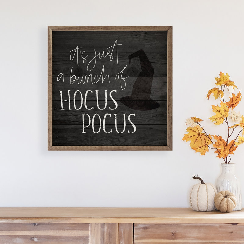 «Just A Bunch of Hocus Pocus», chapeau de sorcière - noir, H 4 po x l 4 po