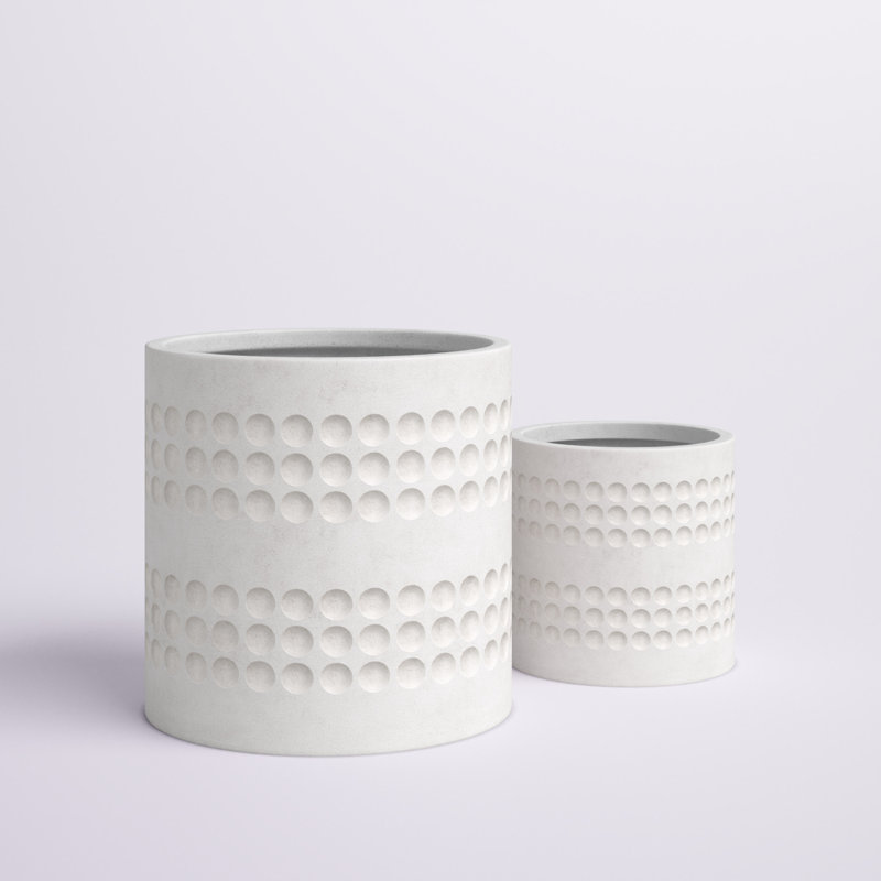 Pot à fleurs Elderton, 2, H 14,75 po x l 14,75 po x P 14 po