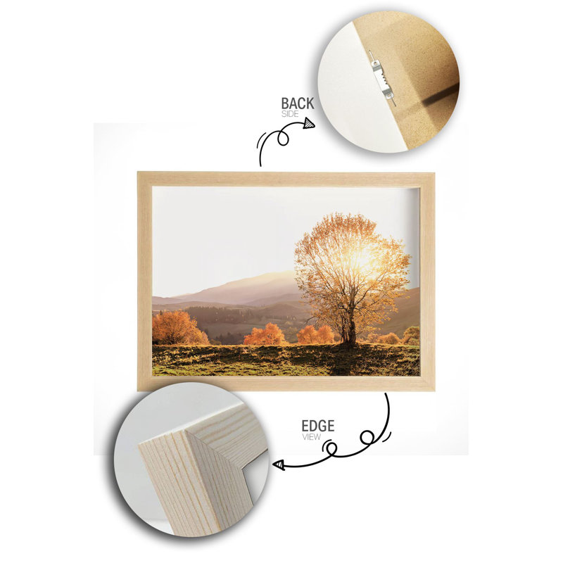 Superbe peinture décorative en panneau de fibres à densité moyenne, 12,9 po x 18,9 po | Cadre 100% bois massif (épaisseur: 0,8 pouce) | L'impression numérique vibrante, parfaite pour la décoration intérieure et les murs de galerie, ajoute élégance et style à n'importe quelle pièce