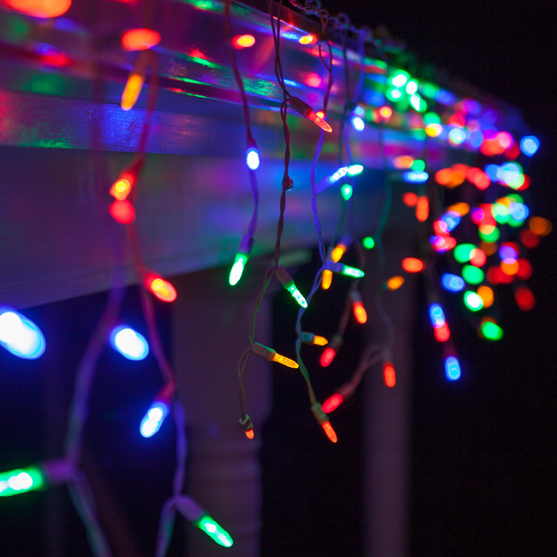LED Icicle Lights, Multicolor
