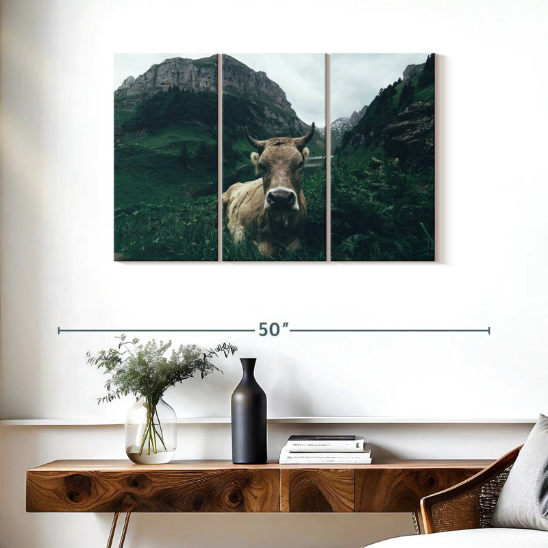 Brampt, vache des Alpes Suisses, H 24 po x l 38 po
