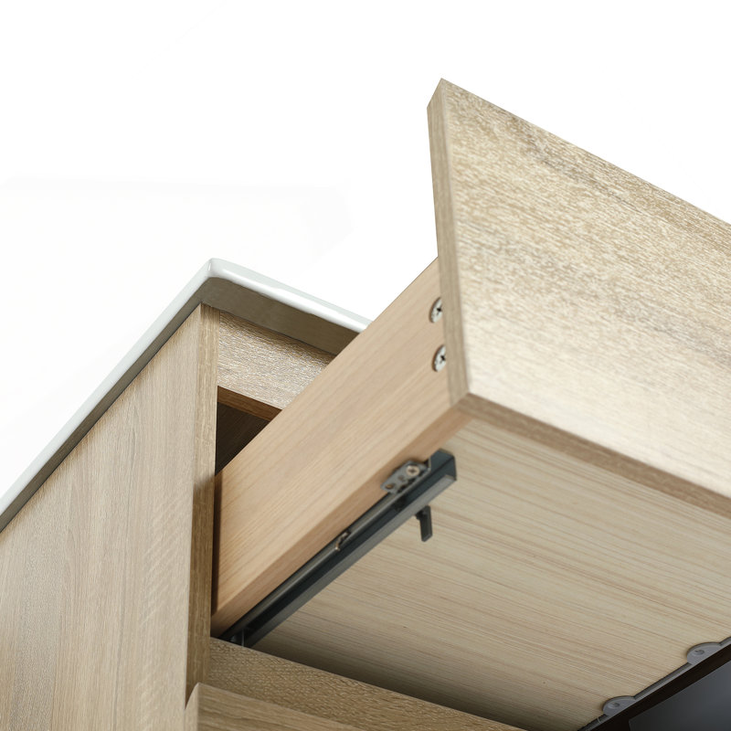 Meuble-lavabo mural 30 po, Light Oak