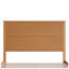 Ensemble de chambre à coucher 3 pièces pour lit queen avec cadre de lit en bois massif et 2 tables de chevet, fini naturel