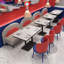 Banc de rangement pour restaurant et café