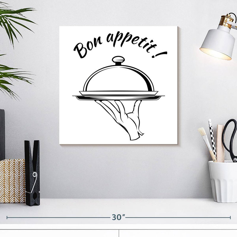 Cloche Tergel Bon Appetit, H 16 po x l 16 po