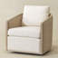 Chaise pivotante en bois de lin massif-1563900780