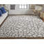 Belden Transitional Abstract, Ivory/Gray Area Rug-1180235792