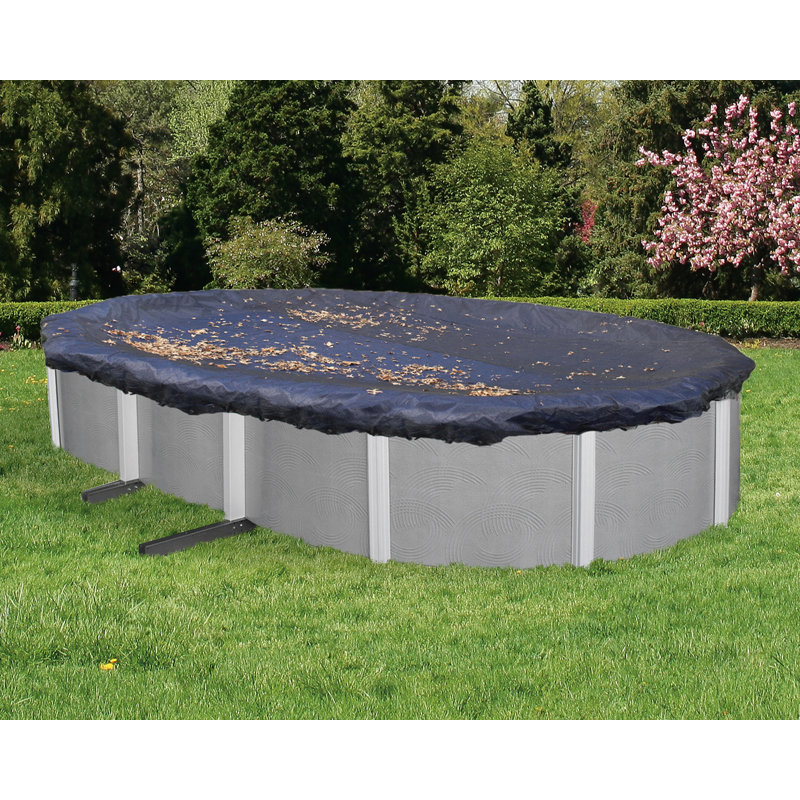 8-Year Oval Leaf Net Above Ground Pool Cover, 12' x 20'