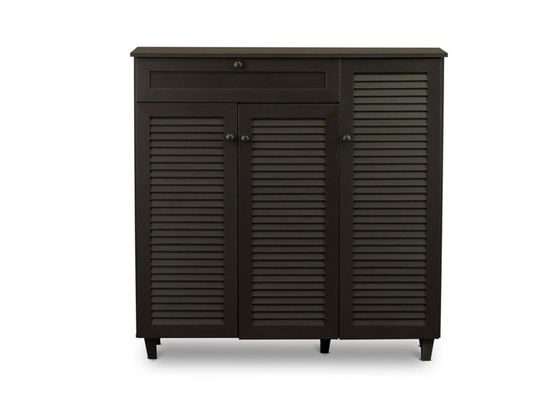 Shoe Storage Cabinet, Espresso