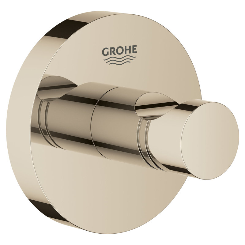 Essentials Wall Mounted Robe Hook, Polished Nickel