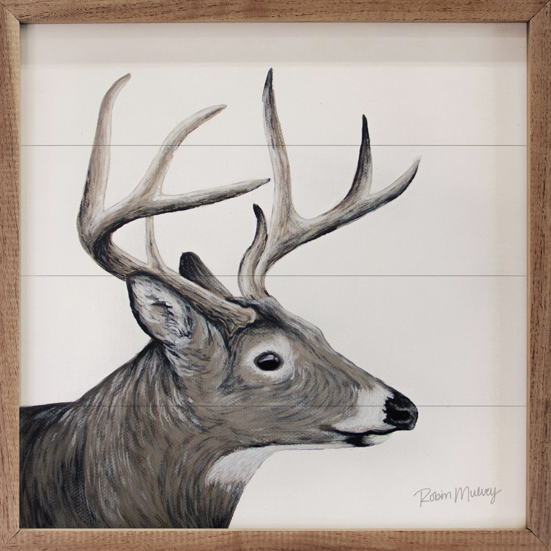 Cerf de Virginie par Robin Sue Studio, H 4 po x l 4 po