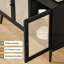 Buffet buffet avec 3 portes en rotin-1354948431