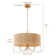 Stephane 3 - Light Single Drum Chandelier with Fabric Accents
