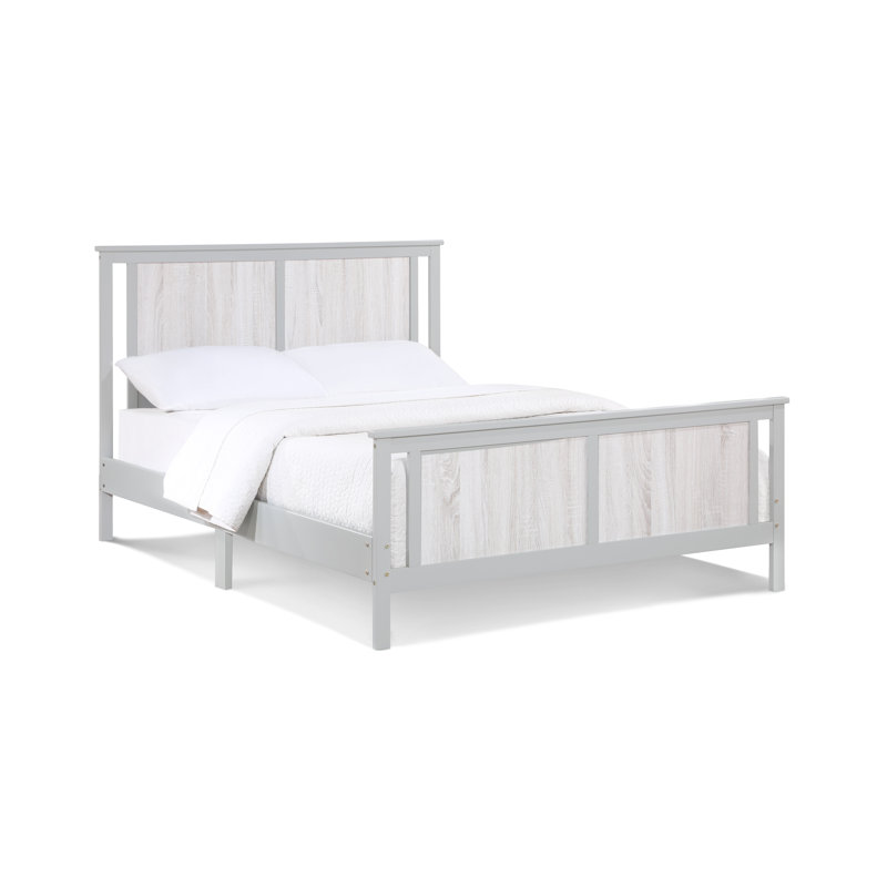 Lit pour tout-petits à panneau réversible Connelly, Gris, Double