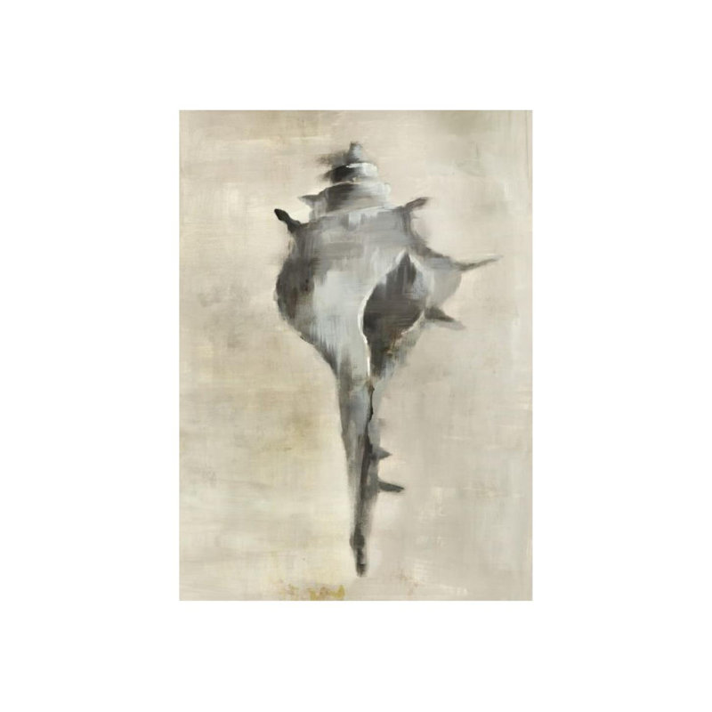Seashells In Neutral V Painting by Guseul Park, Outdoor, 33" H x 24" W x 1.5" D