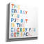 «Rainbow Words 2» par Moira Hershey, art mural sur toile-1342211275