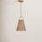 Darnaja 1 - Light Brushed Brass Unique/Statement Pendant-92637582