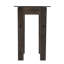 Console de salon en bois récupéré - Table de rangement industrielle avec plateau en verre 47 lb