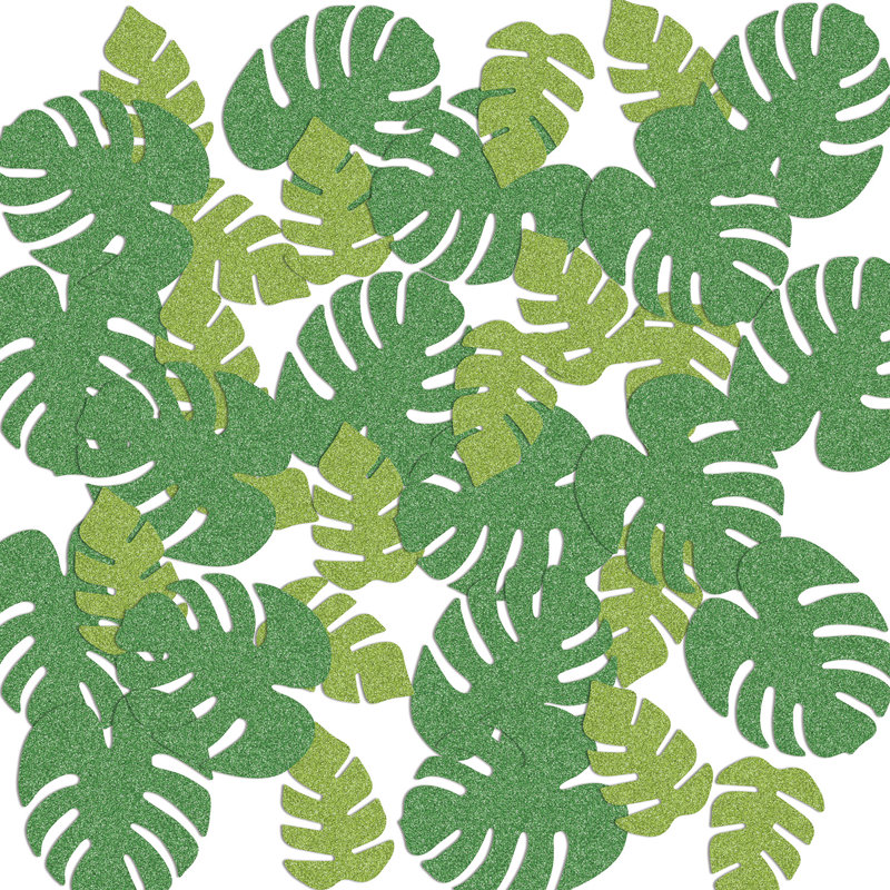 Confettis tropicales feuilles de palmier Del Sparkle