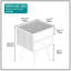 Table de chevet 2 tiroirs (ensemble de 2)