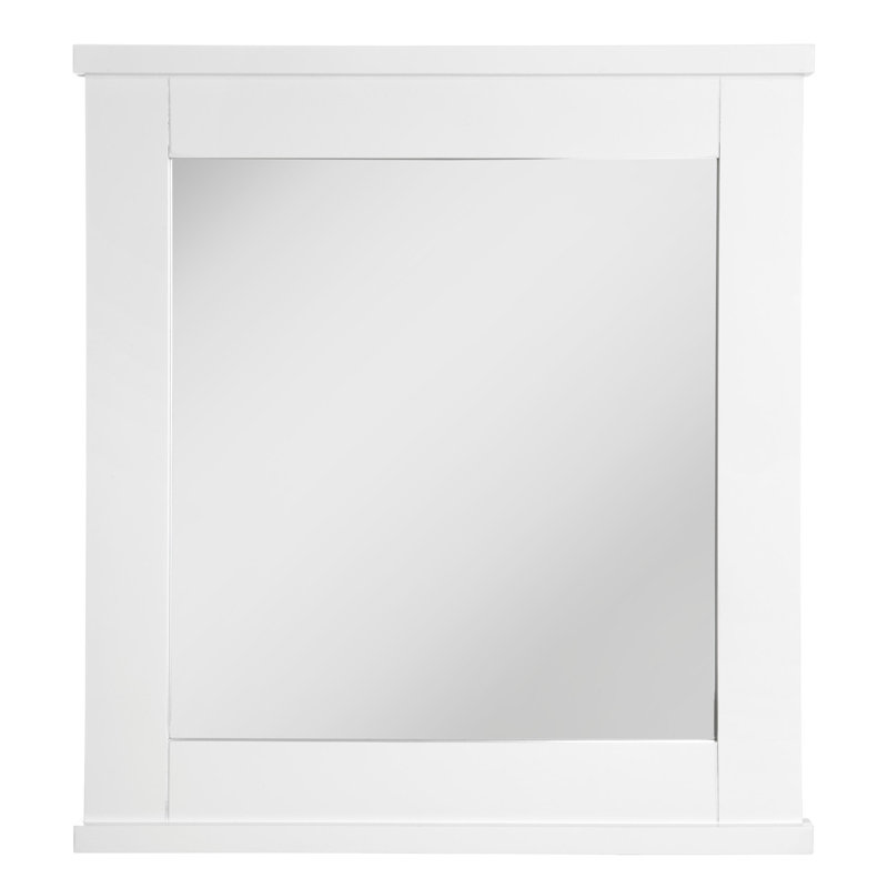 Solid Wood Square Wall Mirror