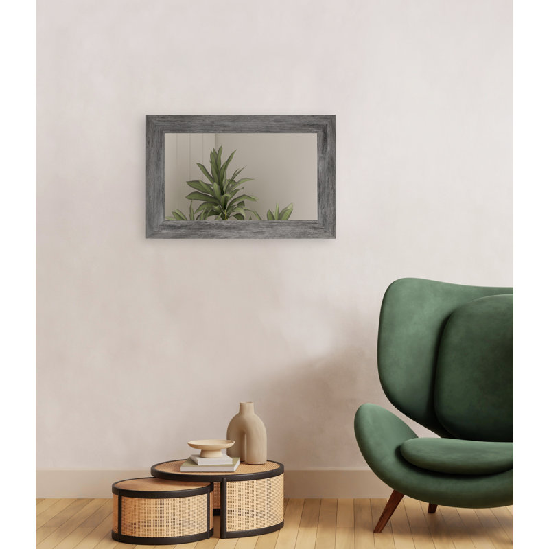 Engineered Wood Flat Wall Mirror, 33" x 34"