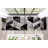 Cobina Holland Modern Geometric Black 3D Textured Thick & Soft Shag Rug-63453281