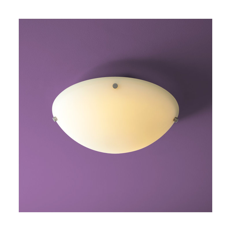 Plafonnier encastré 2 lumières Sunfire, Nickel satiné