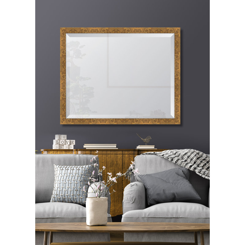 Miroir d'appoint Agapito, 25 po x 31 po, Doré