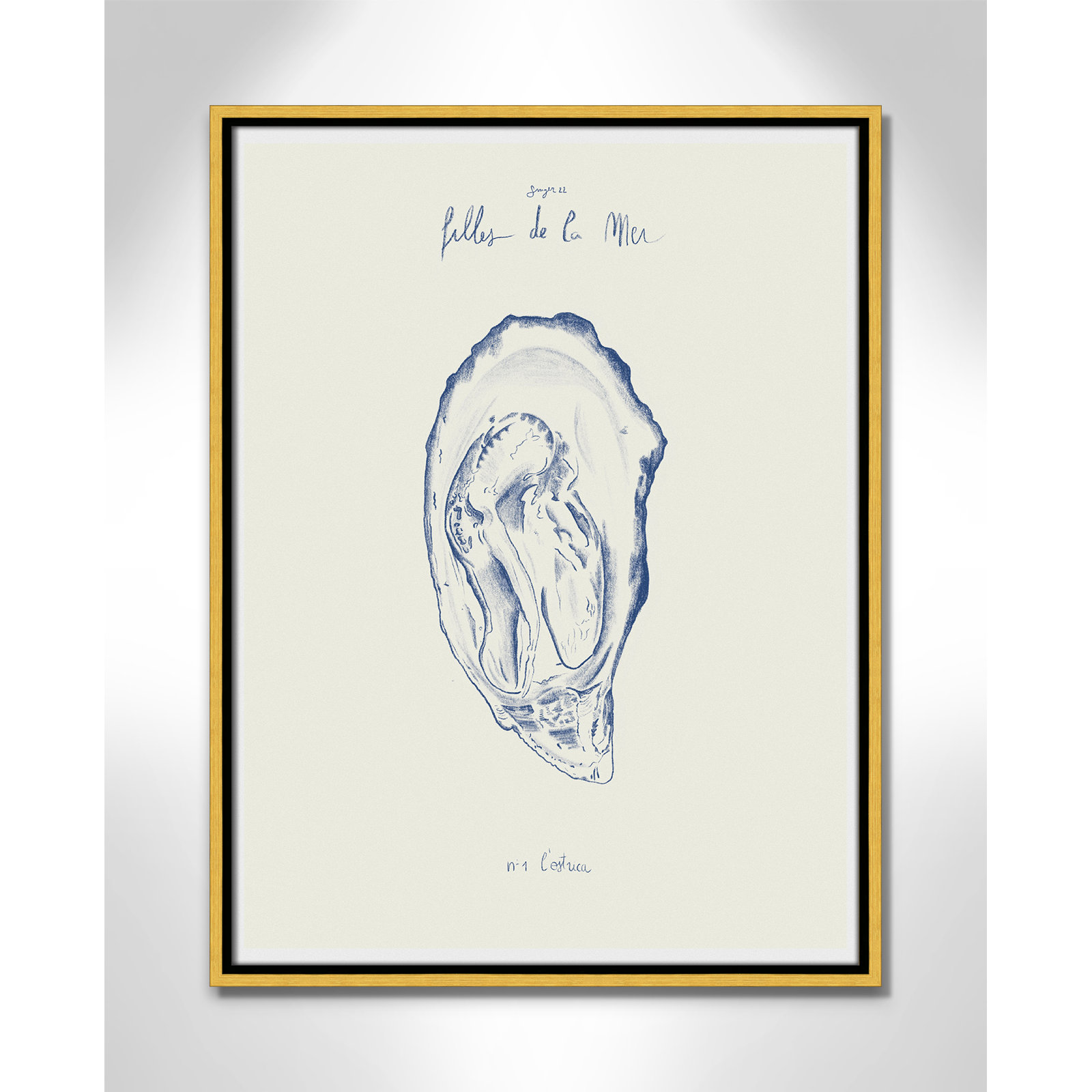 Filles de la mer I Print by Mora, Gold Floater, 25.5" H x 19.5" W